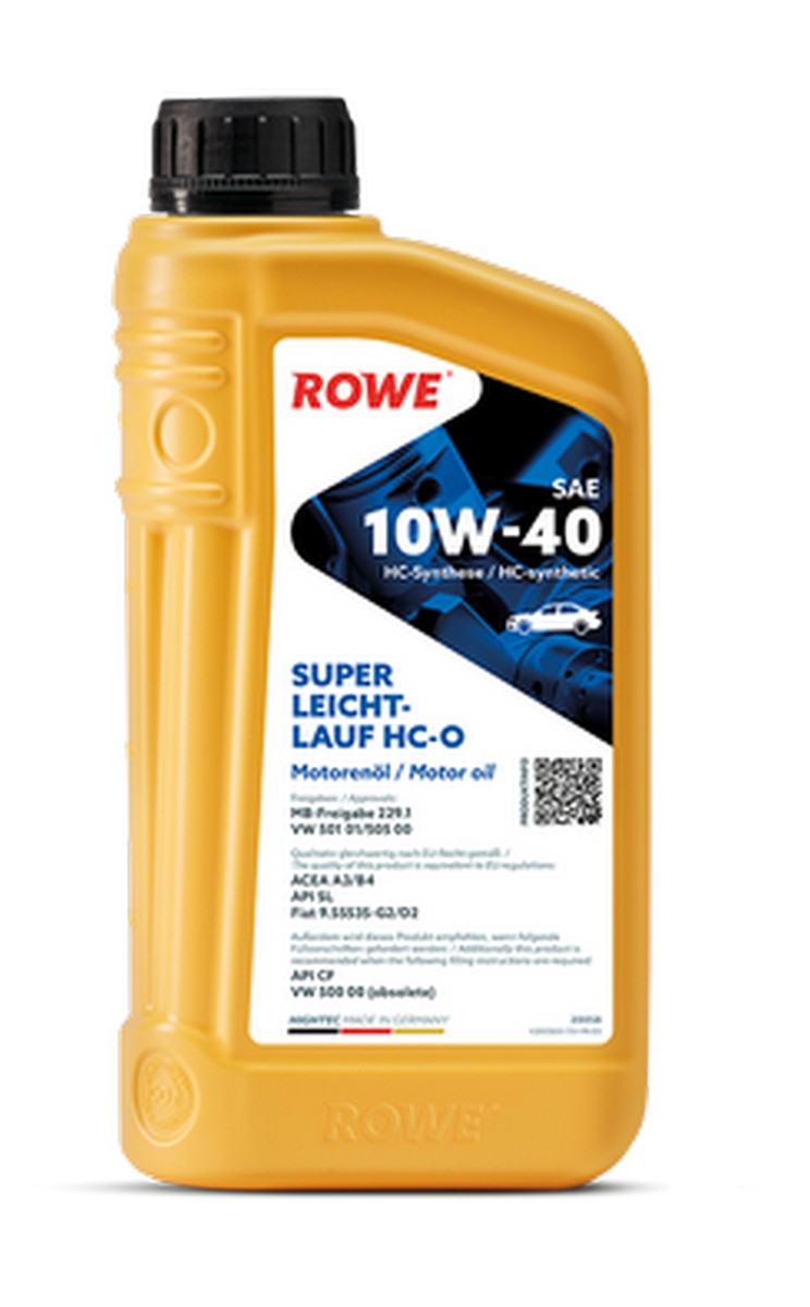 20058001099 ROWE Моторное масло ROWE HIGHTEC SUPER LEICHTLAUF 10W-40 (1л.) 20058-0010-99