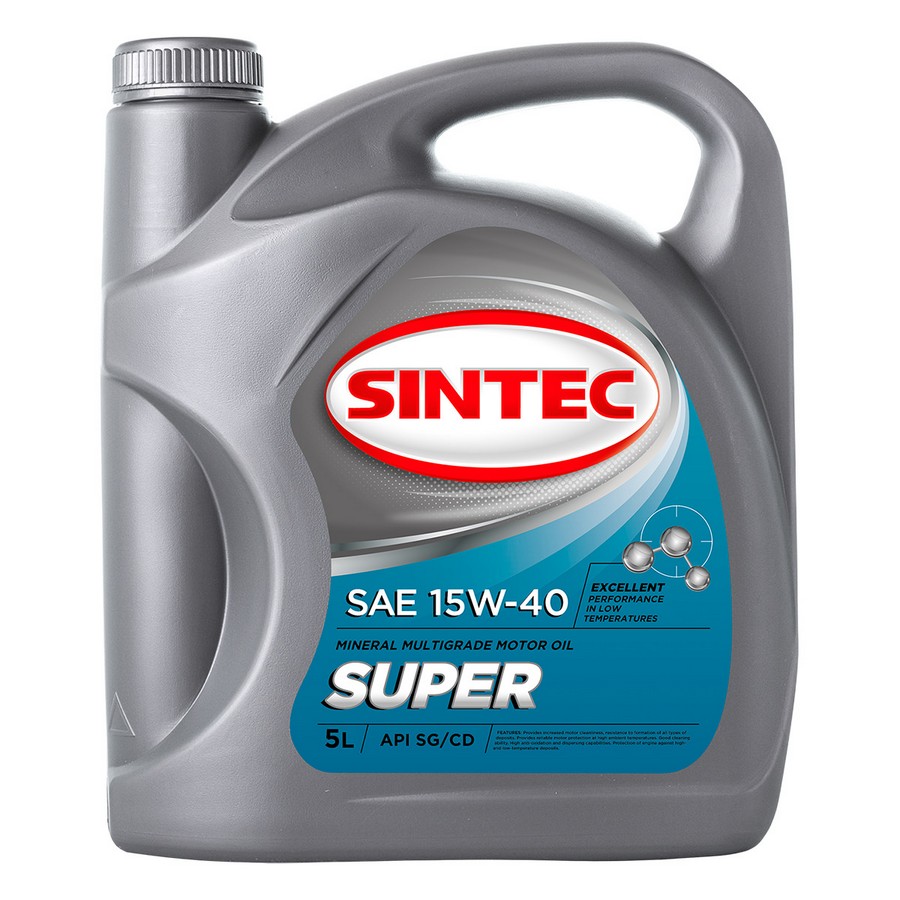 900315 SINTEC Моторное масло SINTEC SUPER 15W-40 (5л.) 900315